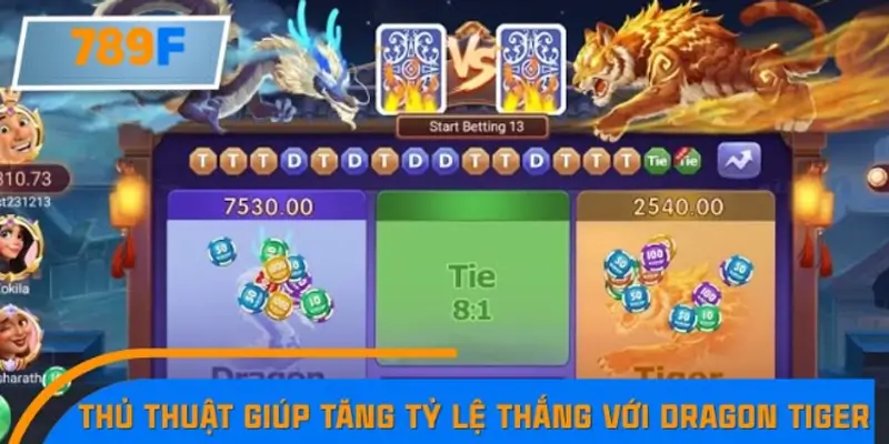 Những thủ thuật giúp tăng tỷ lệ thắng với Dragon Tiger